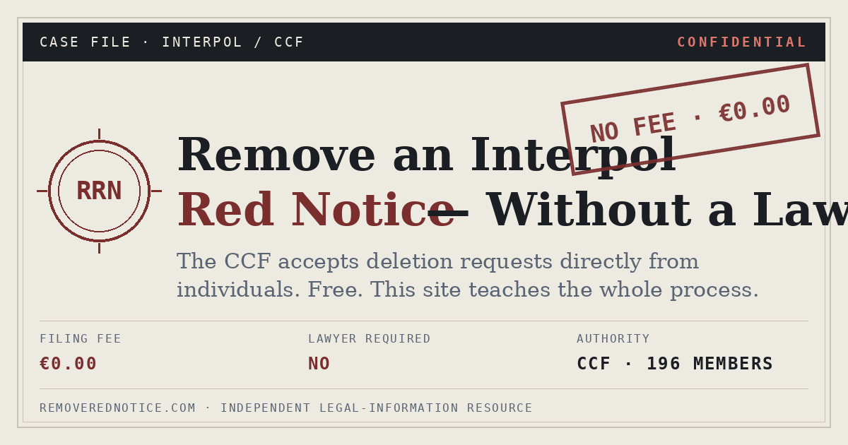 Remove an Interpol Red Notice — Without a Lawyer | RemoveRedNotice.com